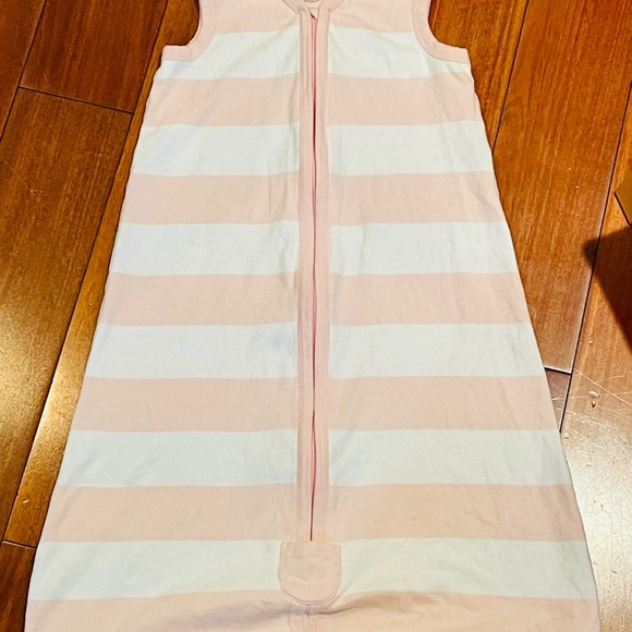 Striped Kids Pajamas - Pink and White Wearable Blanket - Picture 1 of 11